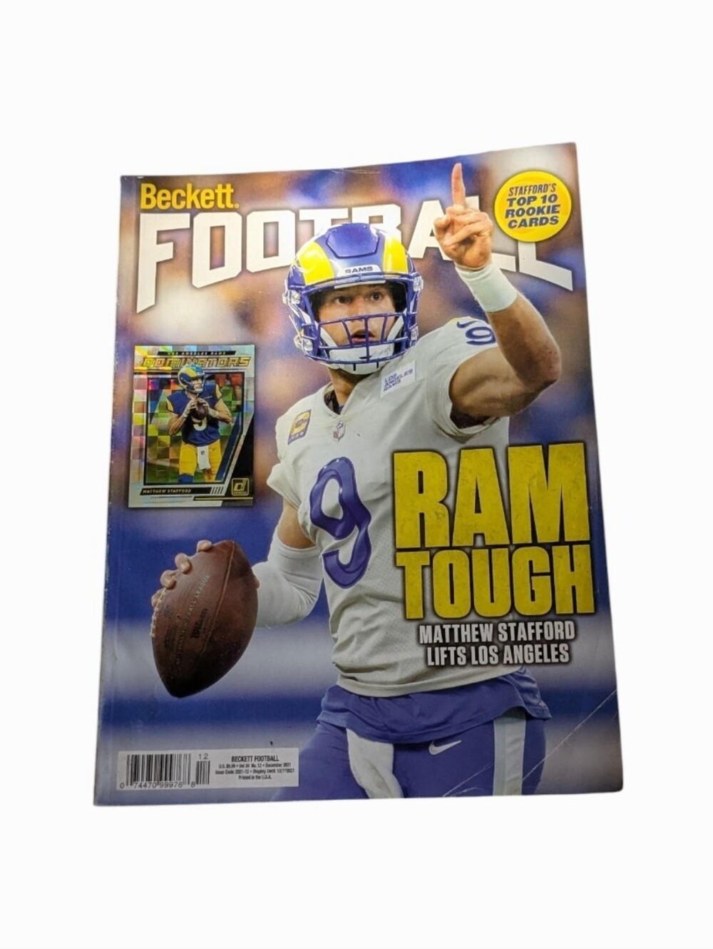 Beckett Football Magazine Featuring Matthew Stafford